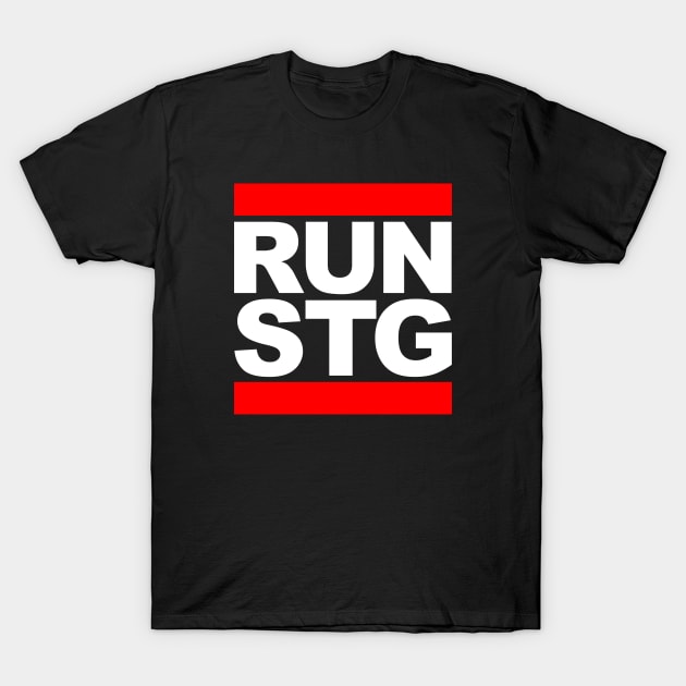 Shmups Gamer - Run STG T-Shirt by Issho Ni